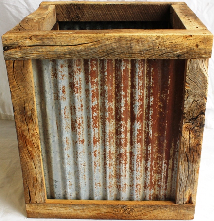 HANDMADE BARNWOOD PLANTERS